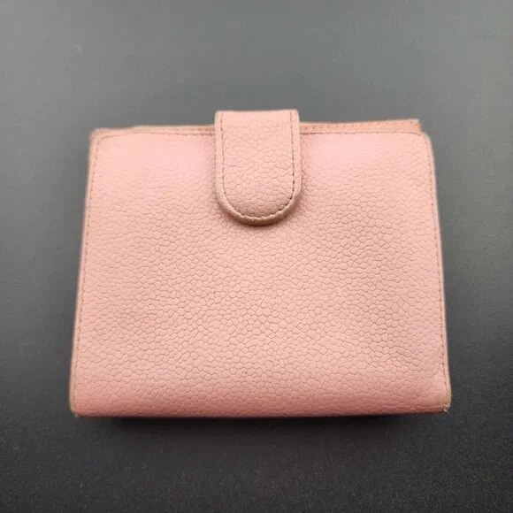 CHANEL Pink Caviar Skin CoCo Mark Bifold Wallet & Coin Purse - Picture 4 of 14
